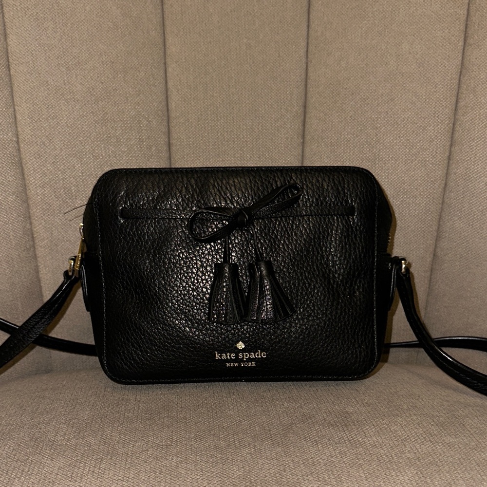 Kate Spade Black Pebbled Leather Crossbody Bag - Picture 4 of 10